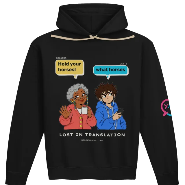 Sudadera con capucha Hold Your Horses (caricatura)