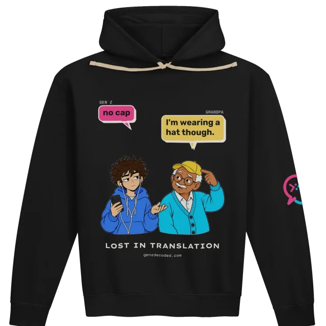 Sudadera con capucha No Cap Grandpa (caricatura)